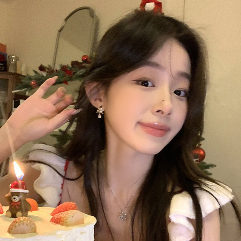 聖誕樹鋯石水滴耳釘 | 女友聖誕禮物 