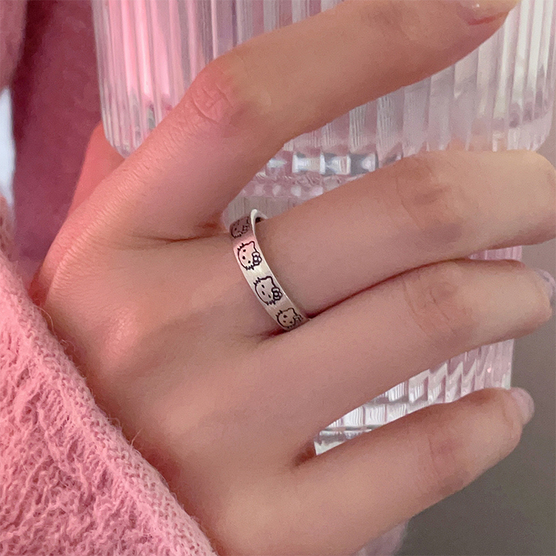 呆萌凱蒂貓 · 可客製化戒指推薦 | 女友生日禮物