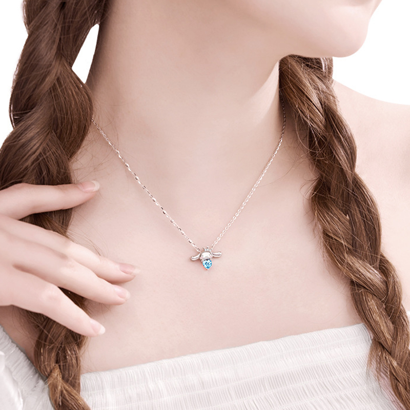 天空之心 · 藍鋯銀項鍊 | 週年禮物 