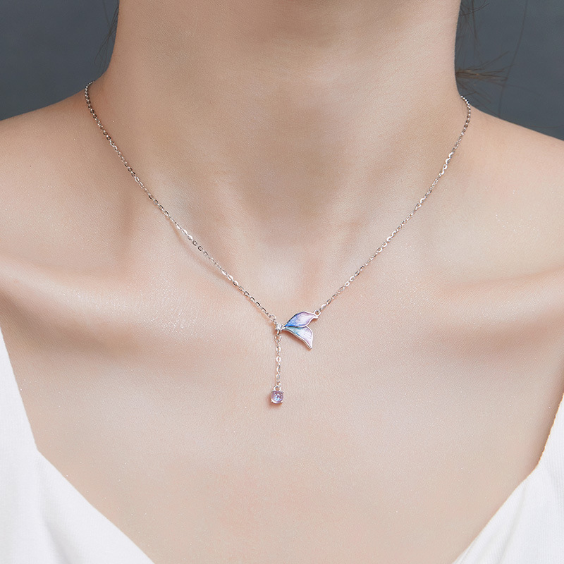 靈韻之舞 · 琺瑯魚尾項鍊 | 女友生日禮物