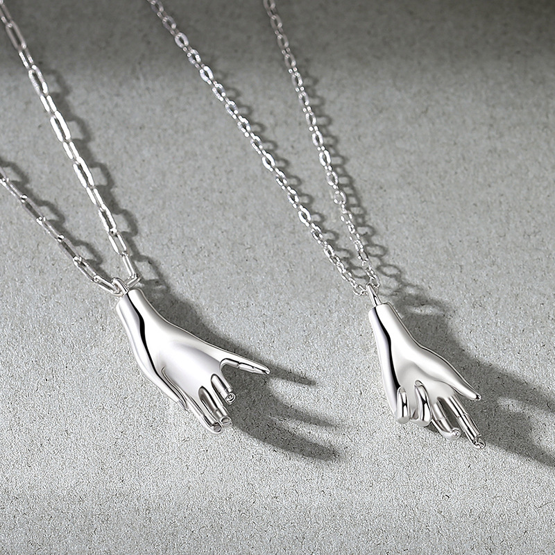 執子之手 · 純銀情侶項鍊  | 週年禮物