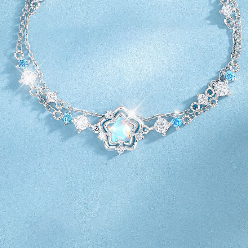 海洋之星 · 純銀月光石項鍊 | 送女友生日禮物