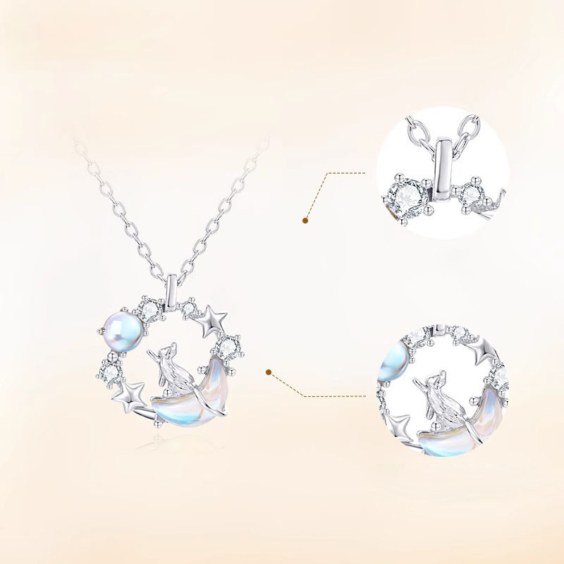 月下貓咪 · 琉光綴星項鍊 | 送女友禮物推薦