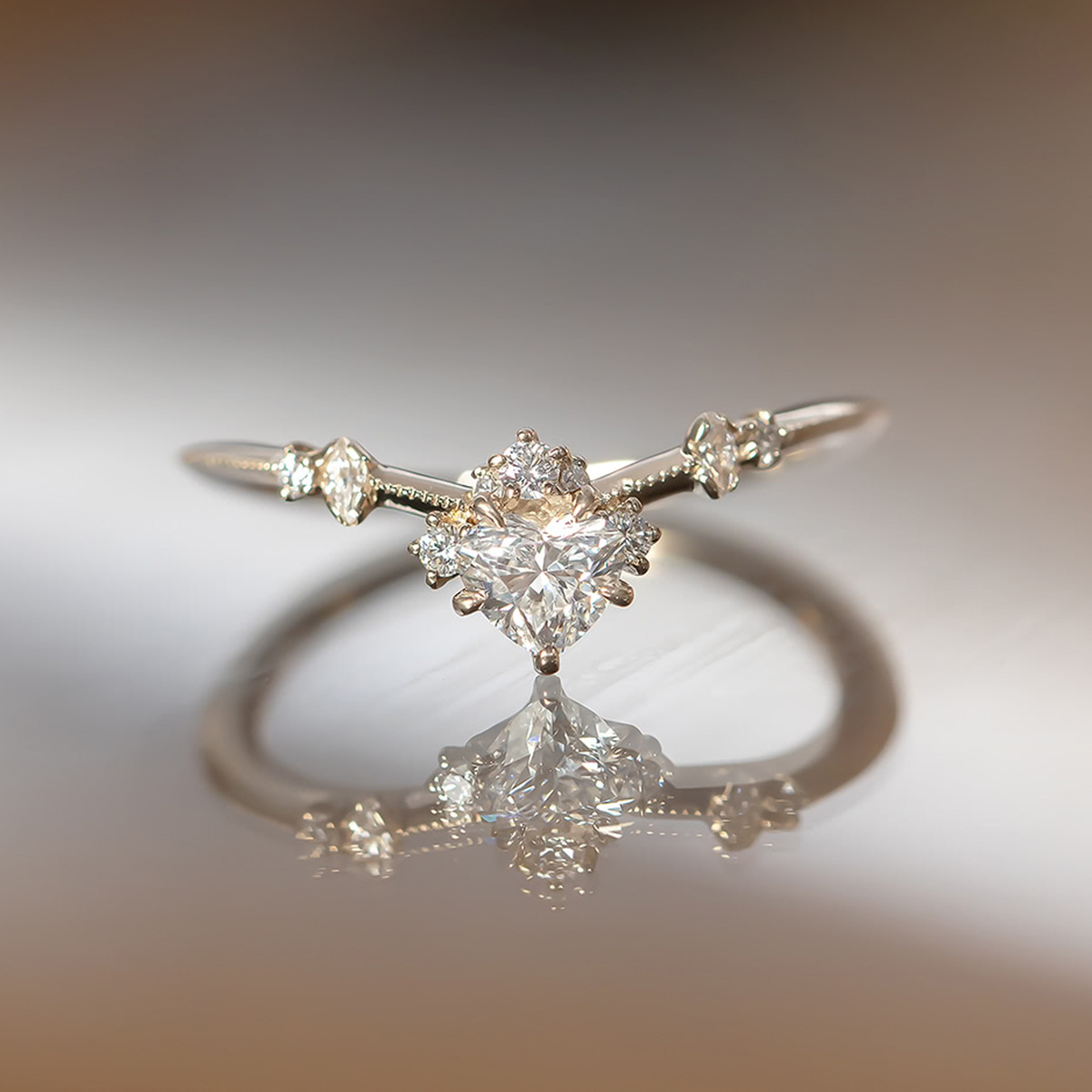 閃耀心形 · S925銀戒指推薦 | 女友生日禮物