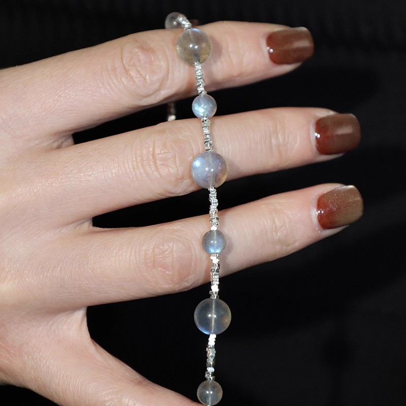 滿天星 · 灰月光碎銀手鍊 | 生日禮物推薦