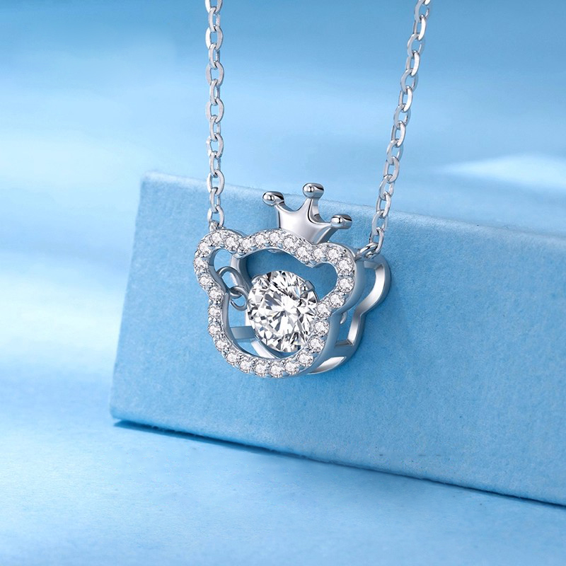 小熊皇冠 · 靈動純銀項鍊 | 週年紀念禮物