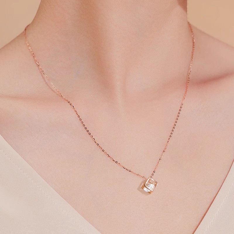 愛情魔方 · S925銀立體幾何項鍊 | 紀念日禮物