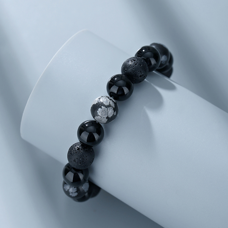 漫步星球 · 男生黑曜石手串 | 男朋友禮物實用 過年送禮推薦