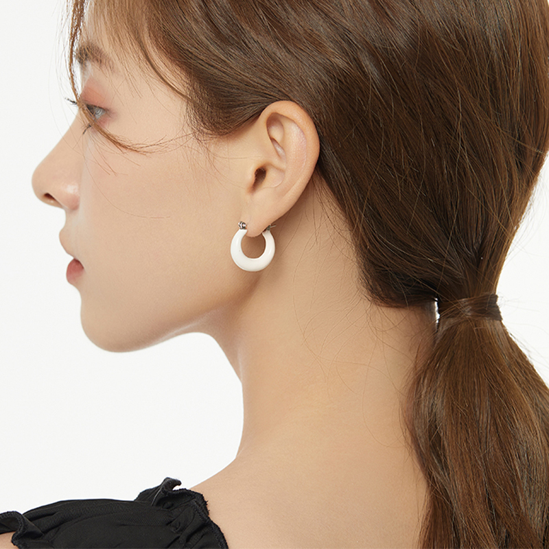 流光溢彩環 · 氣質圓圈耳環 | 女友生日禮物