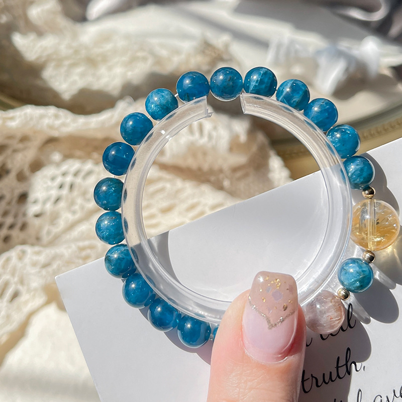 藍星河 · 天然藍磷灰手串 | 週年紀念日禮物