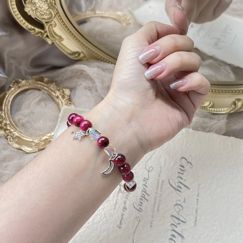 靈魂之石 · 紅虎眼天然水晶手串 | 助事業和辟邪