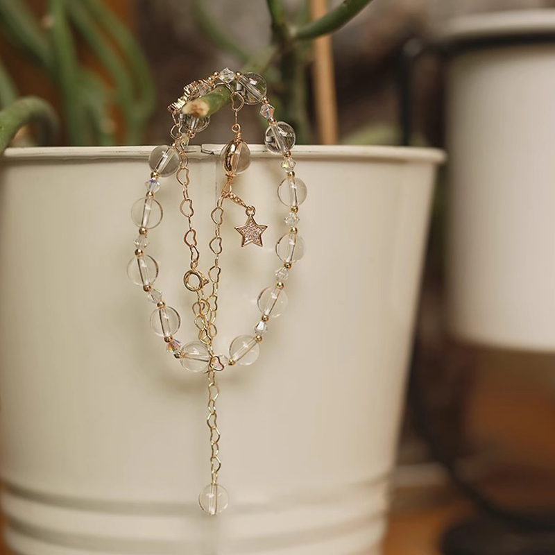 純白之心 · 天然白水晶手串 | 緩解壓力和淨化情緒