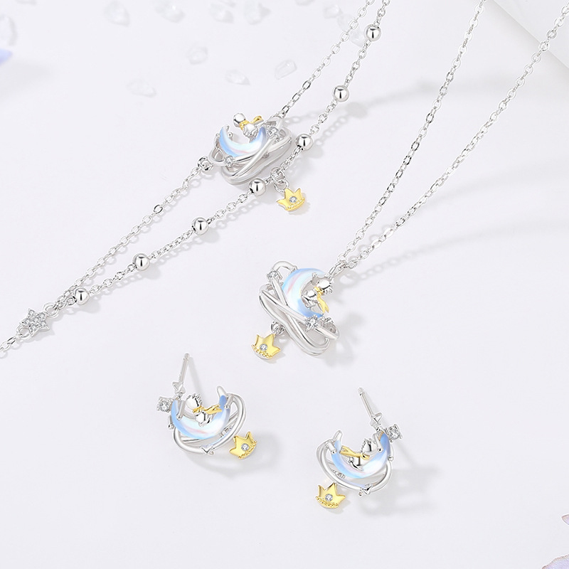 小王子與狐狸：S925純銀項鍊一對 丨週年紀念禮物 