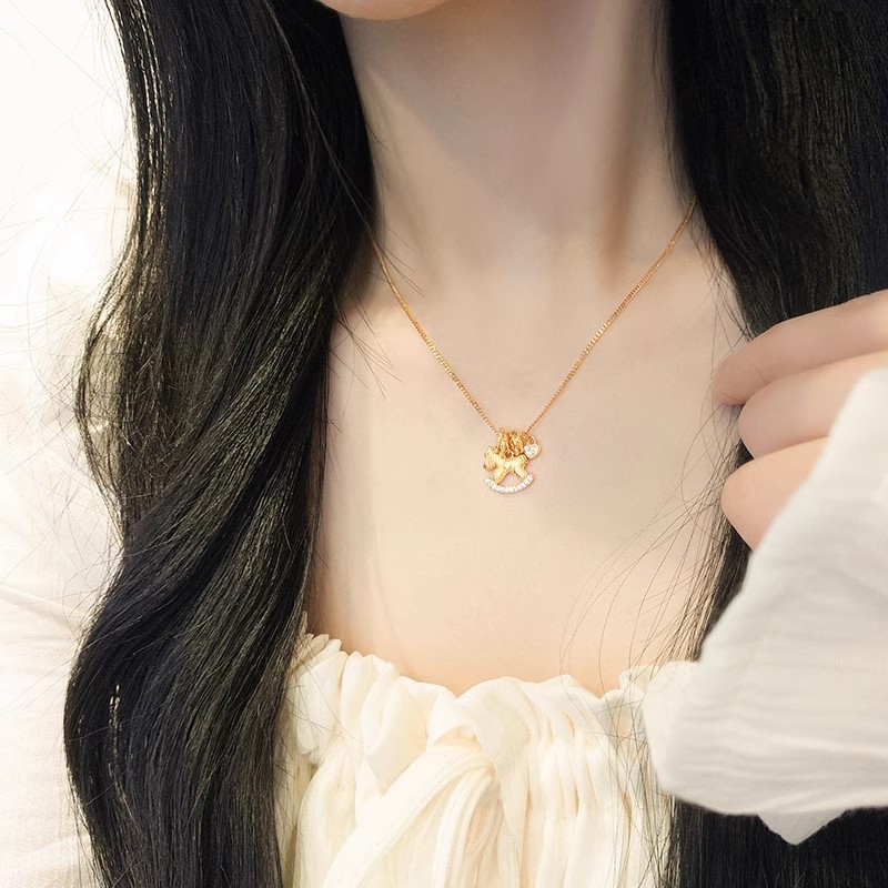 馬上有錢花 · S925銀旋轉木馬項鍊 | 紀念日禮物