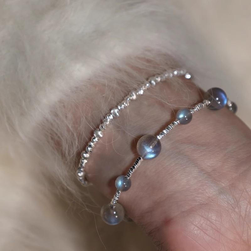 滿天星 · 灰月光碎銀手鍊 | 生日禮物推薦