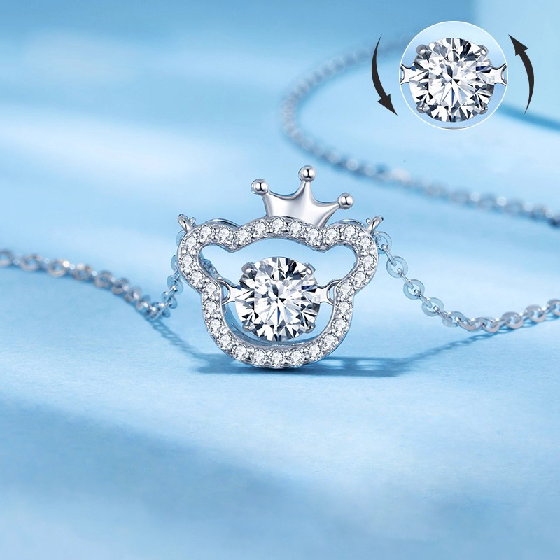 小熊皇冠 · 靈動純銀項鍊 | 週年紀念禮物