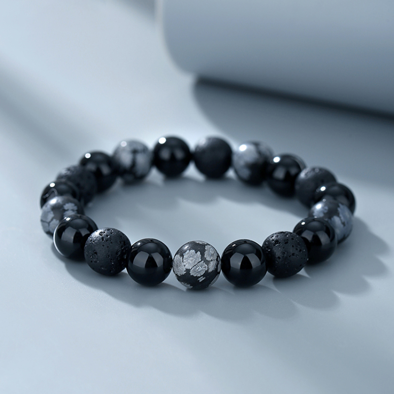漫步星球 · 男生黑曜石手串 | 男朋友禮物實用 過年送禮推薦