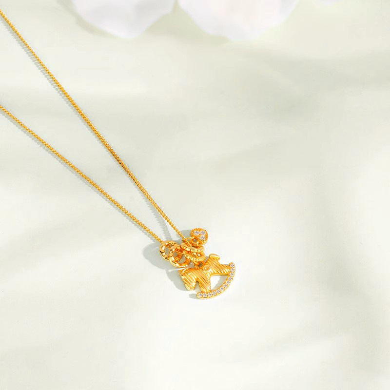 馬上有錢花 · S925銀旋轉木馬項鍊 | 紀念日禮物