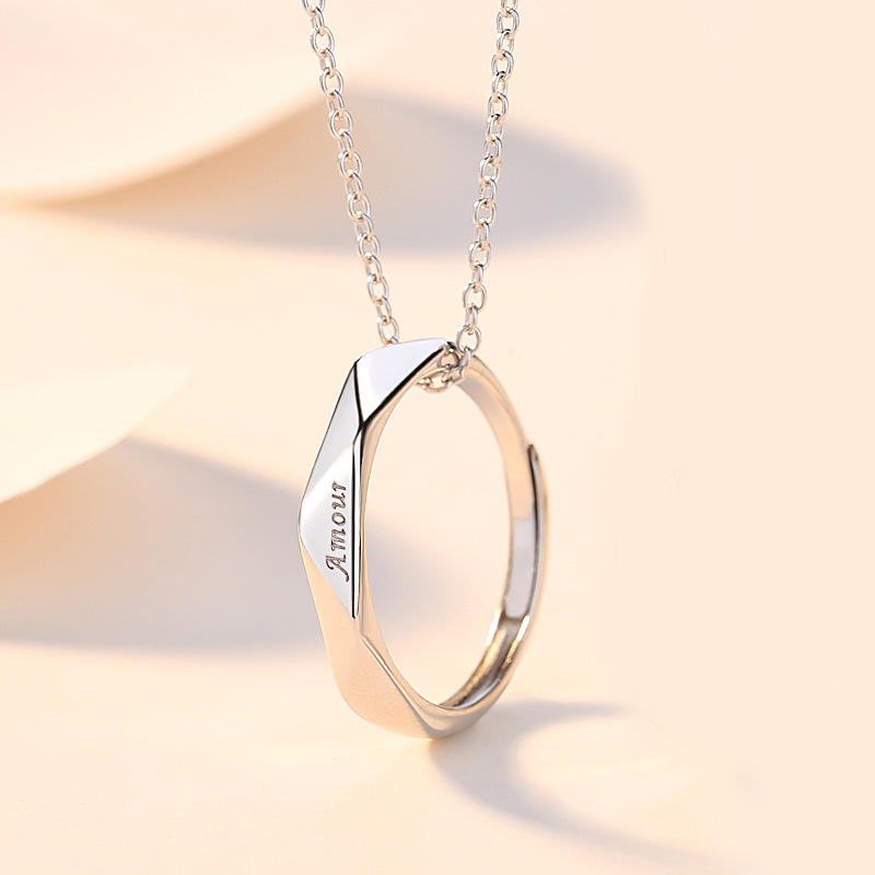 情侶信物 · 浪漫情侶簡約項鍊對戒丨情侶項鍊品牌 