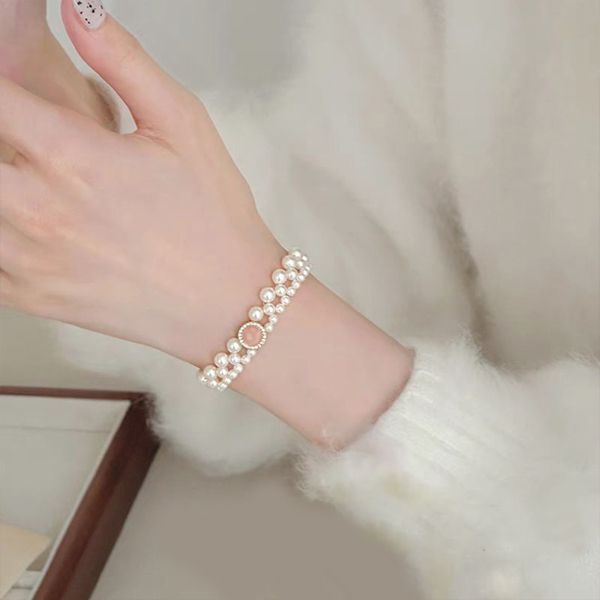 白色夢境· S925白色珍珠手鍊| 生日禮物推薦 