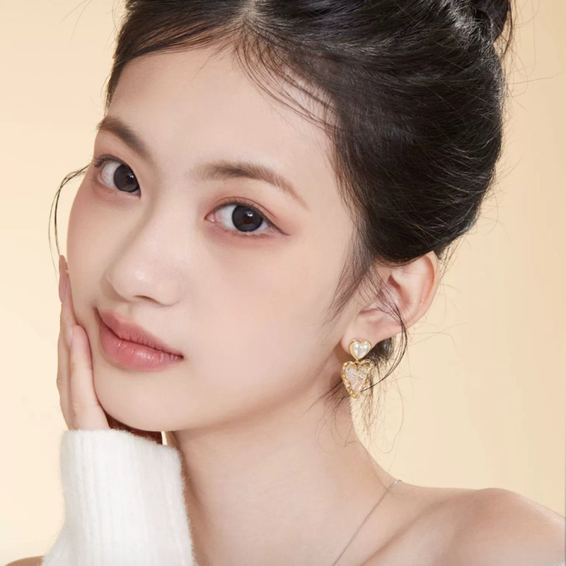 心戀水晶語 · 水晶愛心耳飾 | 生日禮物