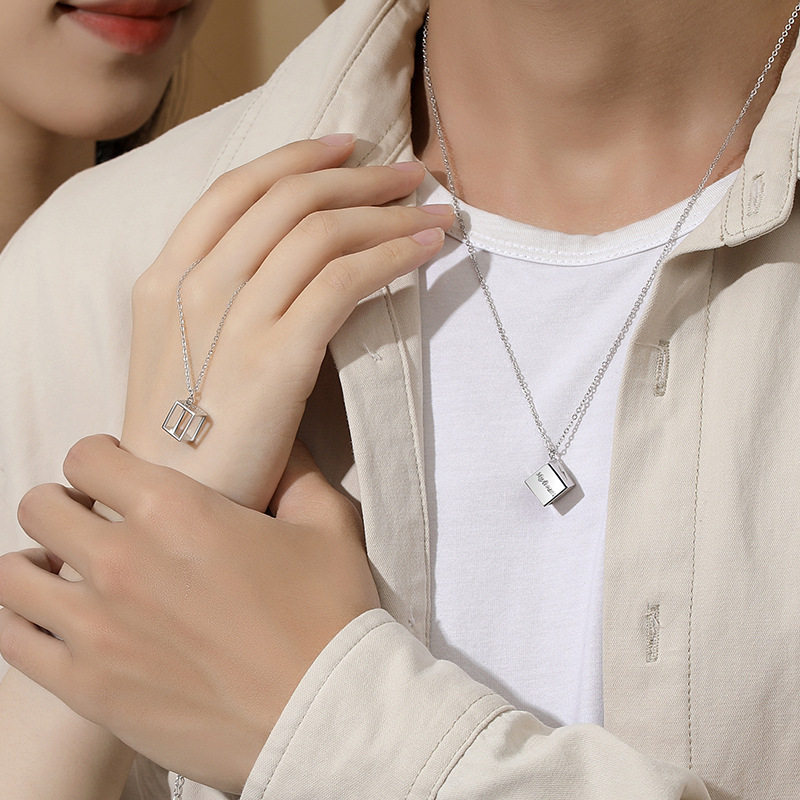 愛的魔方 · S925純銀情侶項鍊  | 情侶紀念禮物  