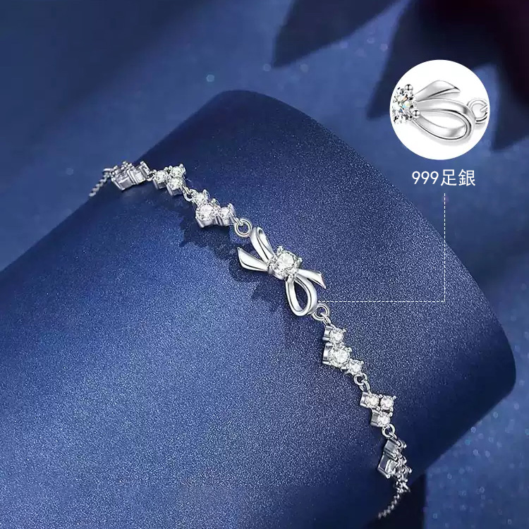 星蝶幸運结 · S999足銀手鍊 | 禮物推薦
