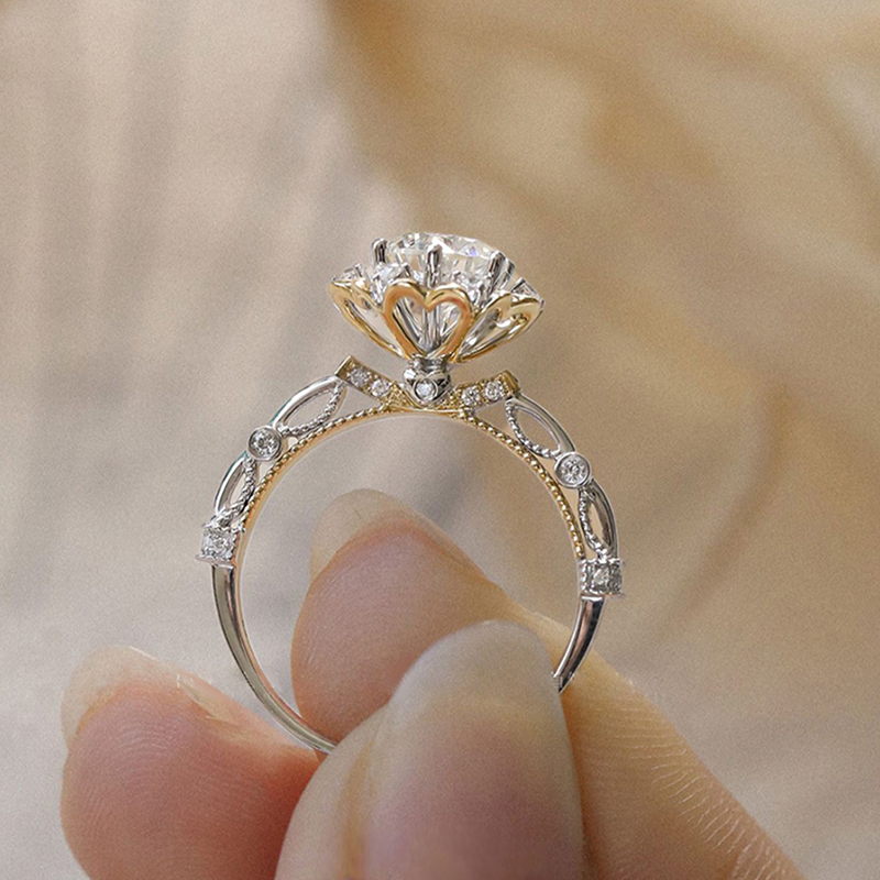 甜心公主 · 莫桑鑽S925純銀戒指 | 女友生日禮物 