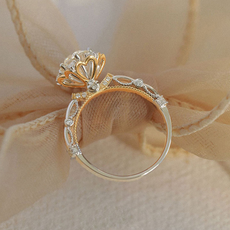 甜心公主 · 莫桑鑽S925純銀戒指 | 女友生日禮物 