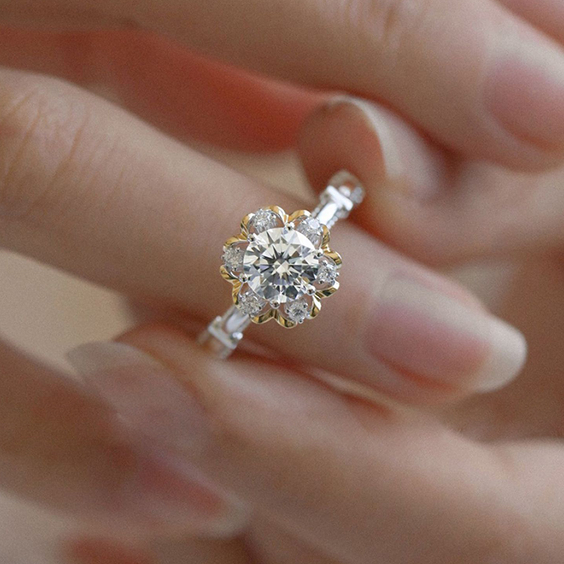 甜心公主 · 莫桑鑽S925純銀戒指 | 女友生日禮物 