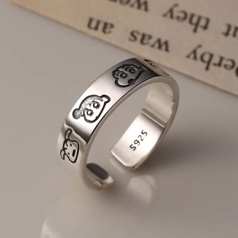 酷酷蠟筆小新 · 純銀情侶對戒推薦 | 情侶紀念禮物