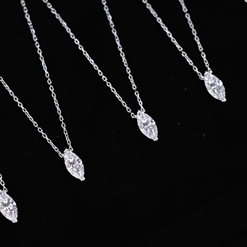 雅韻晶滴 · 1克拉莫桑鑽項鍊 |  紀念日禮物