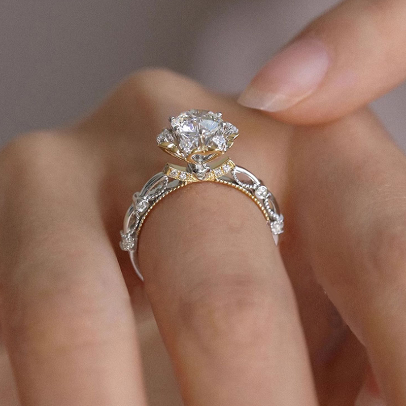 甜心公主 · 莫桑鑽S925純銀戒指 | 女友生日禮物 