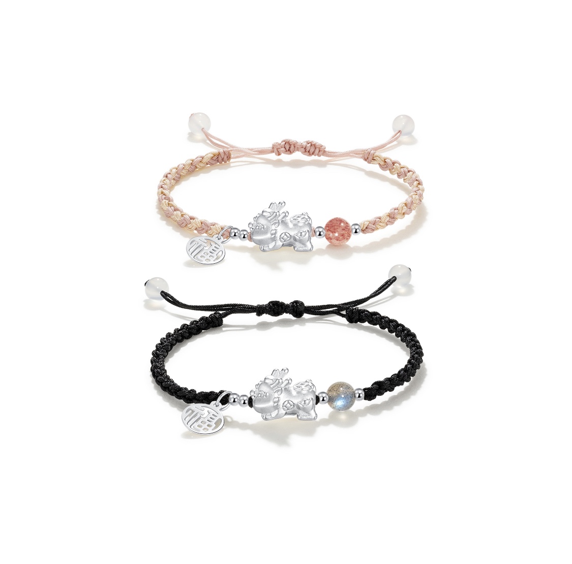 開運貔貅寶寶 · 情侶編織手繩 | 情侶生日禮物