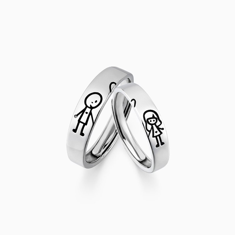 手牽手戀人 · S925銀情侶精品對戒 | 情侶對戒推薦
