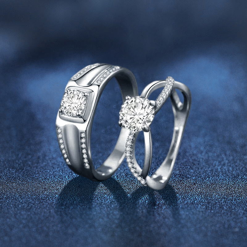 摯愛纏繞 · 四爪「莫桑鑽戒指」 | 情侶對戒 