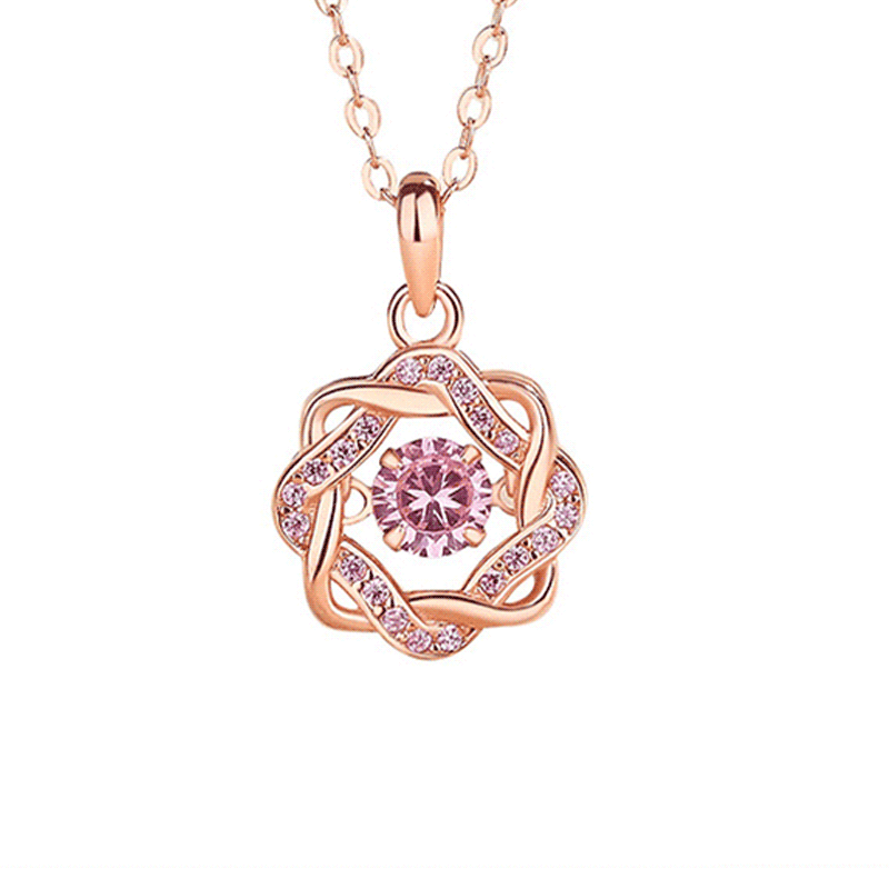 桃花朵朵靈動八芒星 · 跳動的心925純銀項鍊 | 畢業禮物推薦 