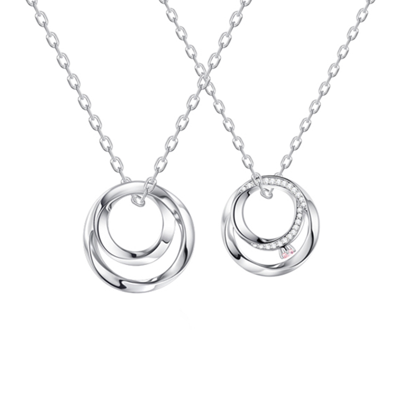 定情莫比烏斯 · 緊密雙環情侶項鍊 | 情侶禮物推薦