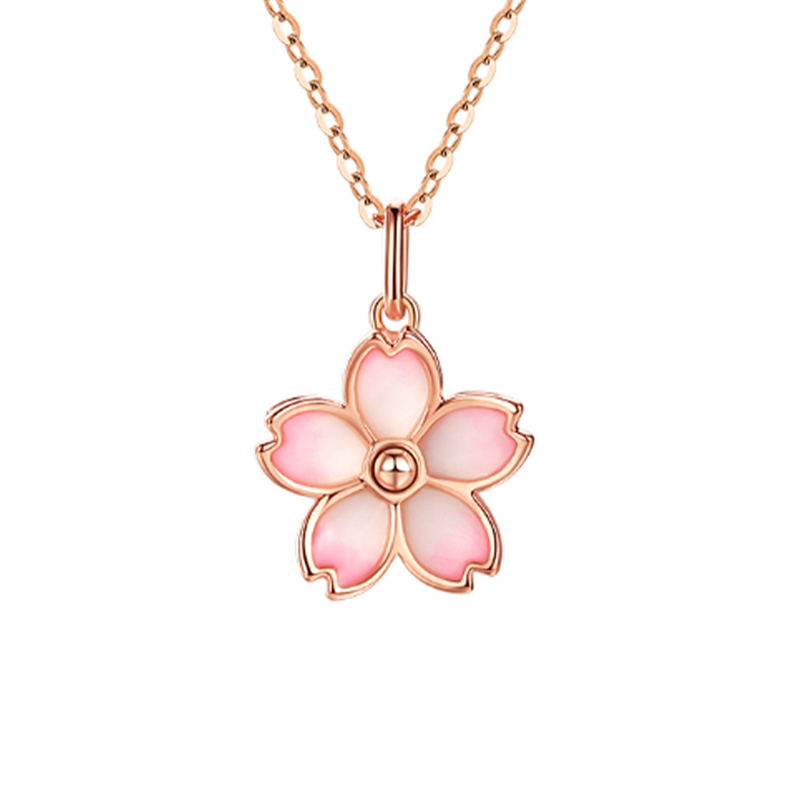 落櫻物語 · 可轉動琺琅彩精品項鍊 | 告白禮物 