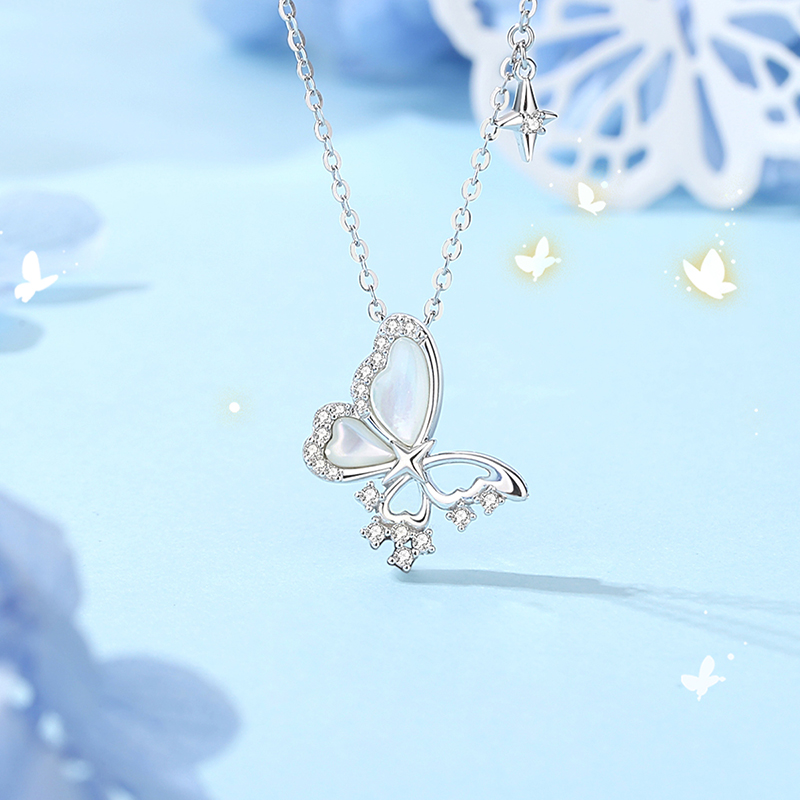 星光蝴蝶 · 贝母項鍊手鍊 | 女友生日禮物