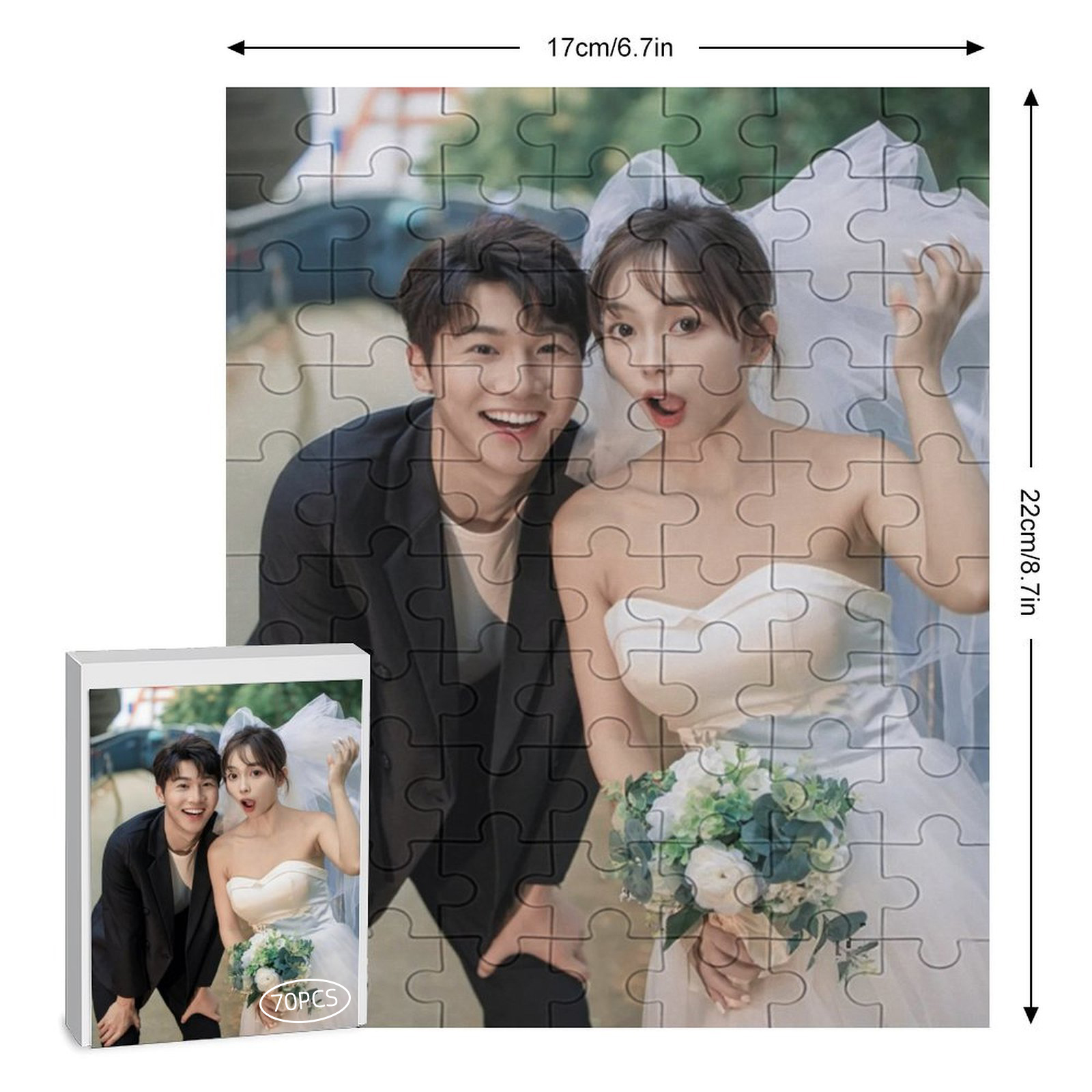 DIY拼圖 · 竖版照片定製 | 手工相片禮物