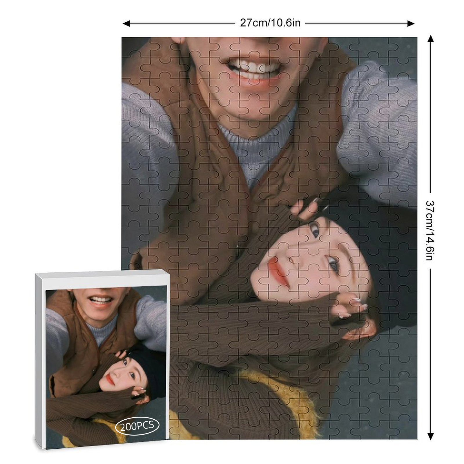 DIY拼圖 · 竖版照片定製 | 手工相片禮物