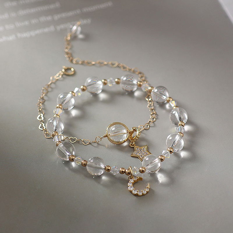 純白之心 · 天然白水晶手串 | 緩解壓力和淨化情緒