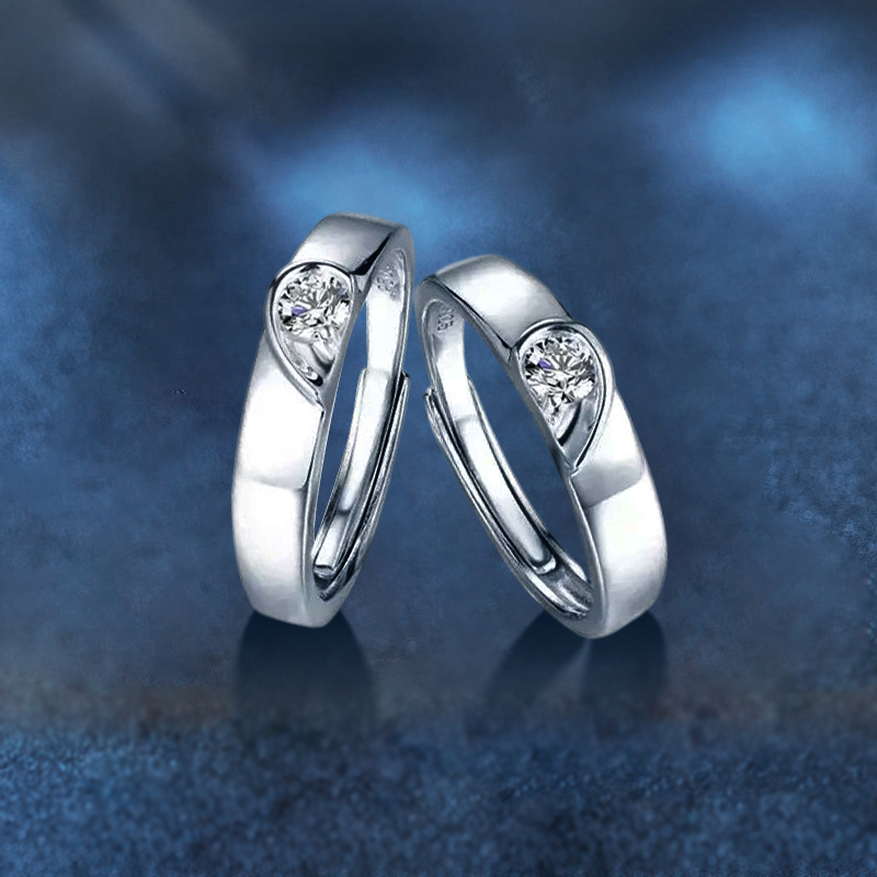 天生一對 · 莫桑鑽結婚對戒 | 週年禮物 