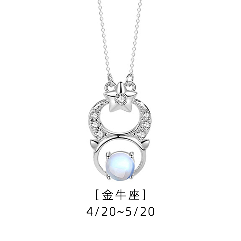 土象星座 · 金牛座月光石項鍊 | 交換禮物 