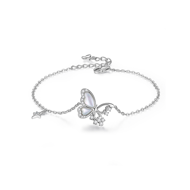 星光蝴蝶 · 贝母項鍊手鍊 | 女友生日禮物