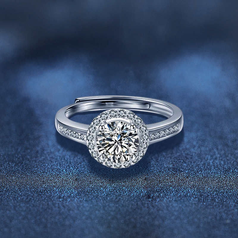 夜空繁星 · 進口莫桑鑽求婚戒指 | 紀念日禮物 