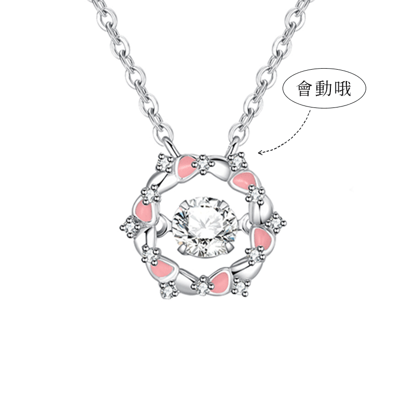 跳動花環 · S925純銀花項鍊 | 女友生日禮物 