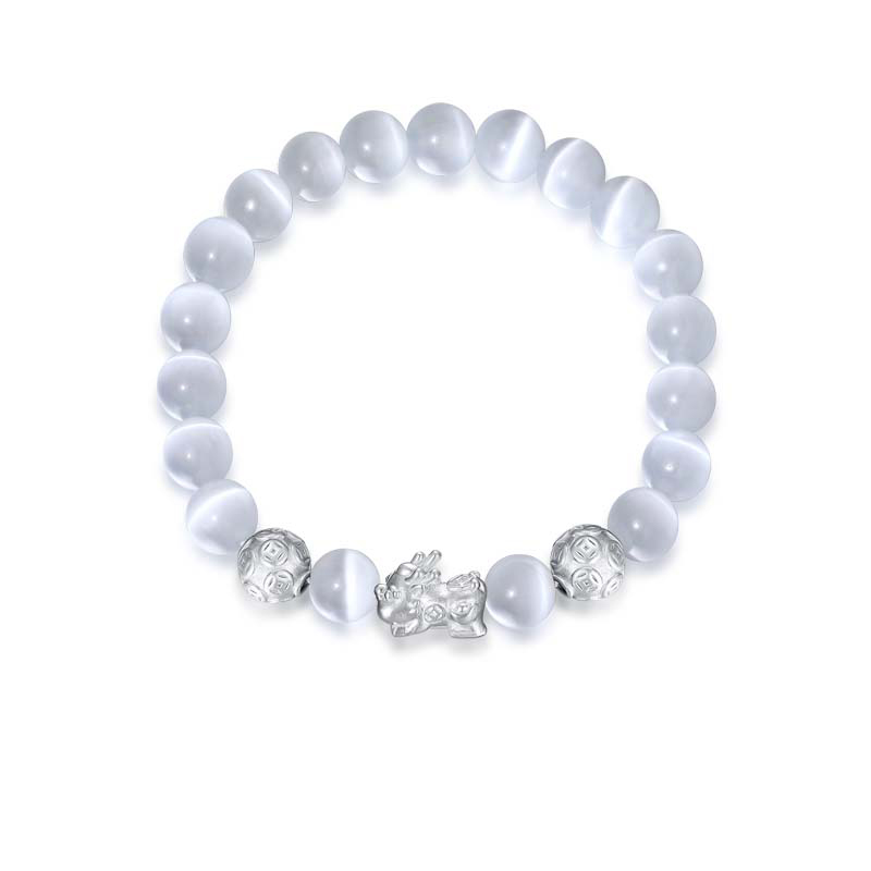 招財納福 · 貔貅水晶情侶手串 | 情侶生日禮物