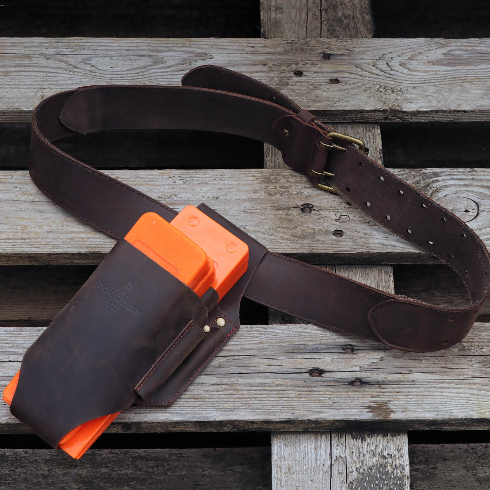 Leather Felling Wedge Pouch